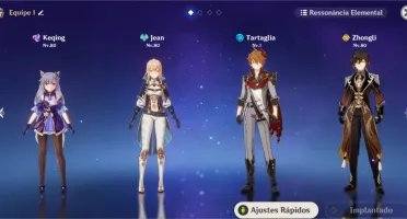 Genshi Impact - Zhongli,Child,Albedo,Keqing,Qiqi e Jean