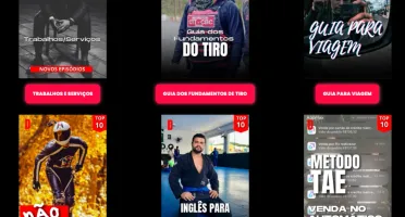 Link da bio e LP Estilo Netflix EDITAVEL CANVA E WORDPREES