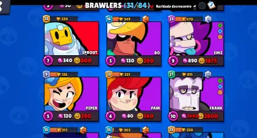 Conta brawl stars com 2 lendários e skins
