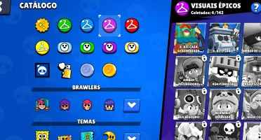 Conta brawl stars com 2 lendários e skins