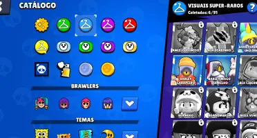 Conta brawl stars com 2 lendários e skins