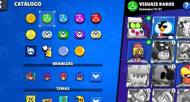 Conta brawl stars com 2 lendários e skins