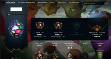 Conta Bronze FULL CHAMPS E SKINS