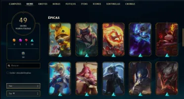 Conta Bronze FULL CHAMPS E SKINS