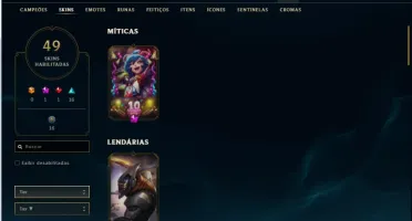 Conta Bronze FULL CHAMPS E SKINS