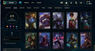 Conta Bronze FULL CHAMPS E SKINS