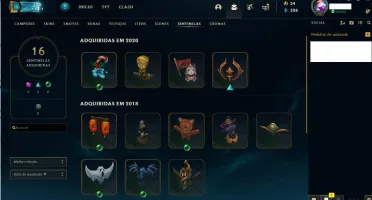 CONTA LEAGUE OF LEGENDS LV 147, COM 142 SKINS