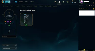 CONTA LEAGUE OF LEGENDS LV 147, COM 142 SKINS