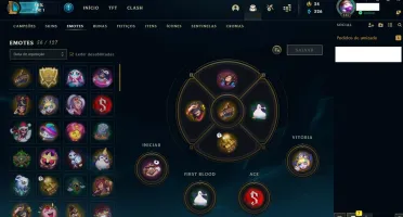 CONTA LEAGUE OF LEGENDS LV 147, COM 142 SKINS