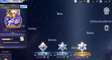 Saint seiya Awakening com mais de 3300 Gemas Avançadas