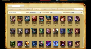 League of Legends 90 campeões / 44 Skins / 2 page Rune -
