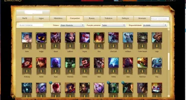 League of Legends 90 campeões / 44 Skins / 2 page Rune -