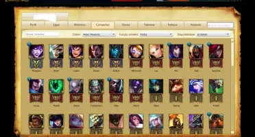 League of Legends 90 campeões / 44 Skins / 2 page Rune -