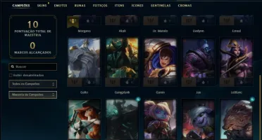 Conta prata 3 com 2 skins e 20 champs
