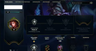 Conta prata 3 com 2 skins e 20 champs
