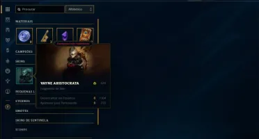Conta prata 3 com 2 skins e 20 champs