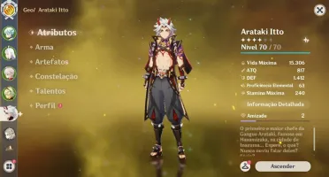 AR49 Itto C1 + Albedo + Shenhe + Kazuha e ++