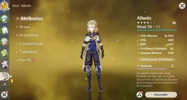 AR49 Itto C1 + Albedo + Shenhe + Kazuha e ++