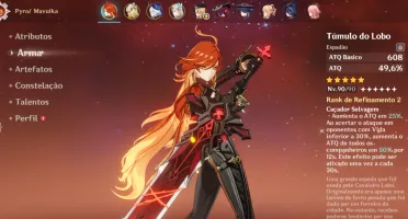 Conta Genshin + Honkai Star Rail varios 5 estrelas