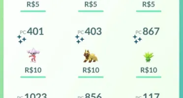 Pokemon Go - Shinys - Lendários - Captura 100%