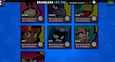 Conta Brawl Stars com 20k de Troféus e skins