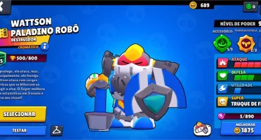 Conta Brawl Stars com 20k de Troféus e skins