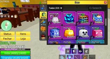 Conta roblox level maximo, game pass e frutas