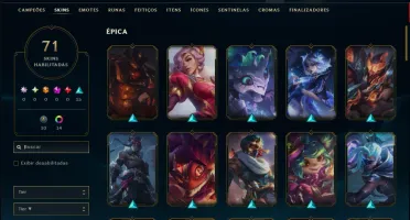 Prata 2 com 95 Champs e 71 Skins ( Mais de 300 Jogos )