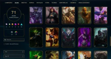 Prata 2 com 95 Champs e 71 Skins ( Mais de 300 Jogos )