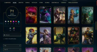 Prata 2 com 95 Champs e 71 Skins ( Mais de 300 Jogos )