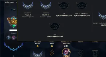 Prata 2 com 95 Champs e 71 Skins ( Mais de 300 Jogos )