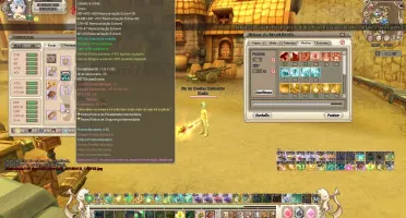 Conta Grand Fantasia PT, Xamã 87 e demo 70 na mesma conta.