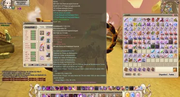 Conta Grand Fantasia PT, Xamã 87 e demo 70 na mesma conta.