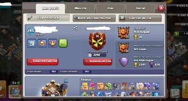 Cv18 Lendário - 95% Full - 2 Heróis Full - 14 Equip. Full