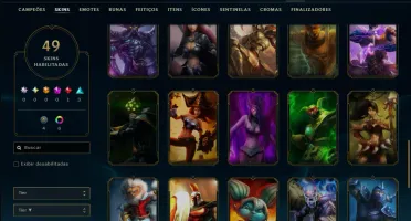 Mestre com 95 Champs e 49 Skins ( 54 PDL )