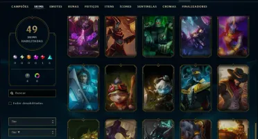 Mestre com 95 Champs e 49 Skins ( 54 PDL )