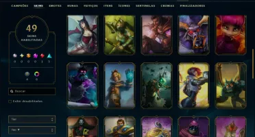 Mestre com 95 Champs e 49 Skins ( 54 PDL )