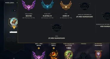Mestre com 95 Champs e 49 Skins ( 54 PDL )