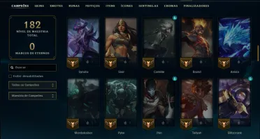 Mestre com 95 Champs e 49 Skins ( 54 PDL )