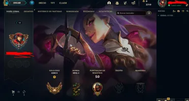 Conta LOL gold II pra sair rapido