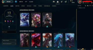 Conta LOL gold II pra sair rapido