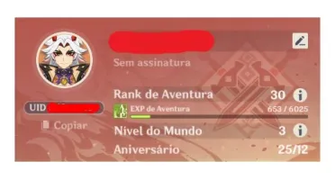 Conta AR 30 com Itto e Keqing, 50 dias de benção e pity alto