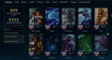 Bronze 3 com TODOS os Champs e 253 Skins ( ADC / JG / MID )