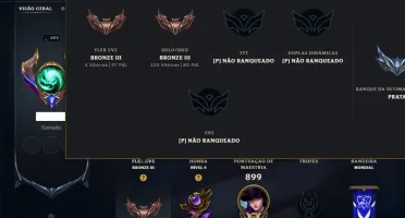 Bronze 3 com TODOS os Champs e 253 Skins ( ADC / JG / MID )