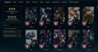 Bronze 3 com TODOS os Champs e 253 Skins ( ADC / JG / MID )