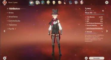 Conta Genshin Nahida + Lyney+ Bennet C5 (Ar21)