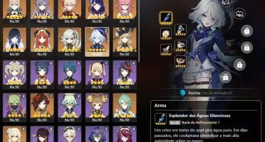 Conta Furina C2 + Arma, Raiden C2 e mais