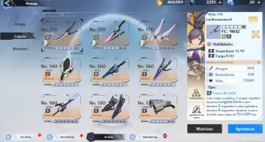 TOF- Crown,Huma, Meryl Full estrela, Frigg, Sakifuwa e Alyss
