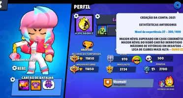 Conta super gemada de Brawl Stars + Conta de Clash royaledia