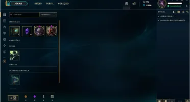 CONTA PLATINA 1 LEAGUE OF LEGENDS